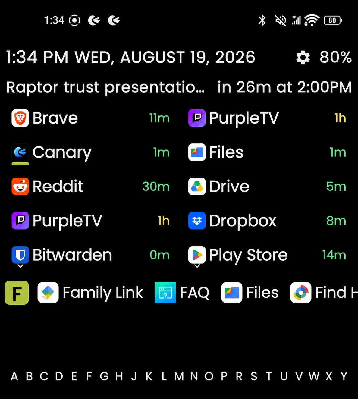 Tighten Launcher in Solarized Dark OLED